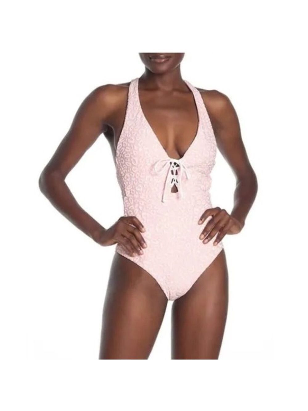 Onia Iona Embossed Leopard Print One-Piece Swimsuit